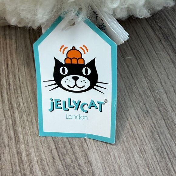 Jellycat London Small Cream Rolbie Sheep Plush Stuffed Animal Soft With Tags - Picture 6 of 11